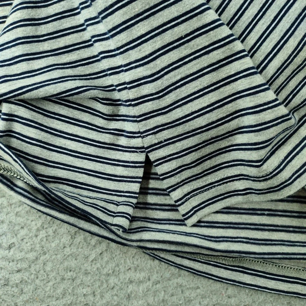 Polo Ralph Lauren Performance Polo Shirt Mens XL Gray Stripe Pocket Stretch